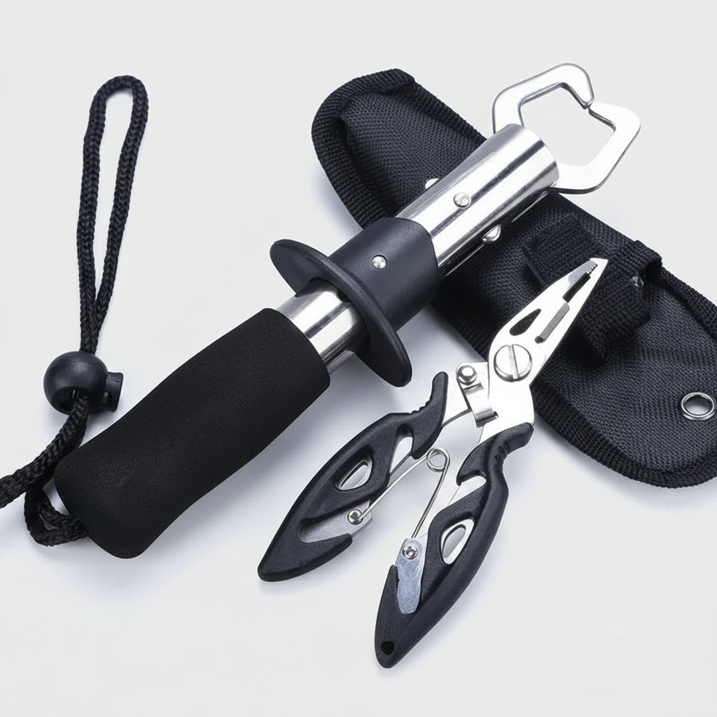 Fish Gripper & Fishing Pliers Set (2 Piece)